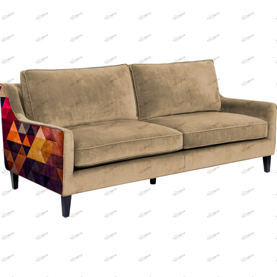 Диван Triangle Gold by James Soares прямой бежевый ICON DESIGNE TRIANGLE 096829 Бежевый 