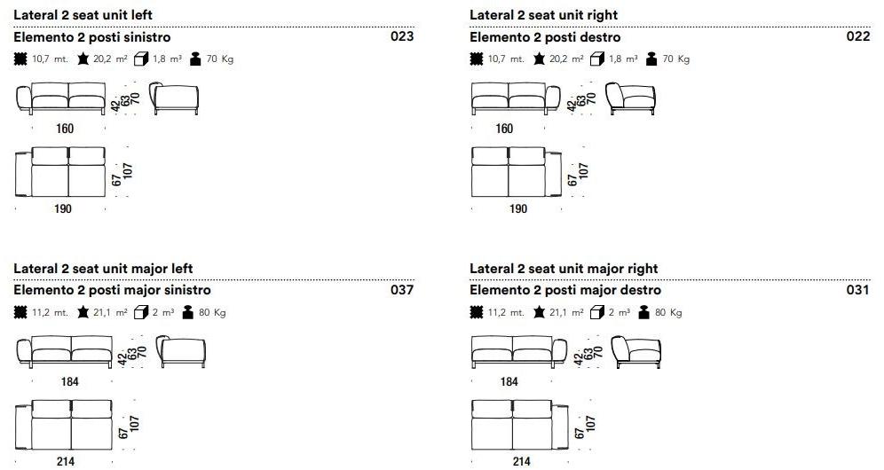 Moroso Съемный тканевый диван sun-id-1420397 - Вид №3