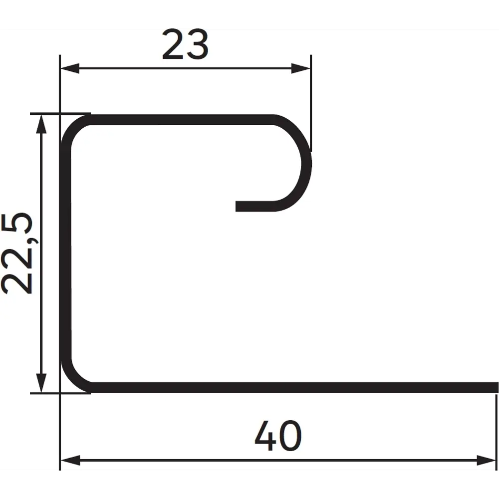 J-профиль для сайдинга MONLID цвет ванильный STLM-2131256 - Вид №1