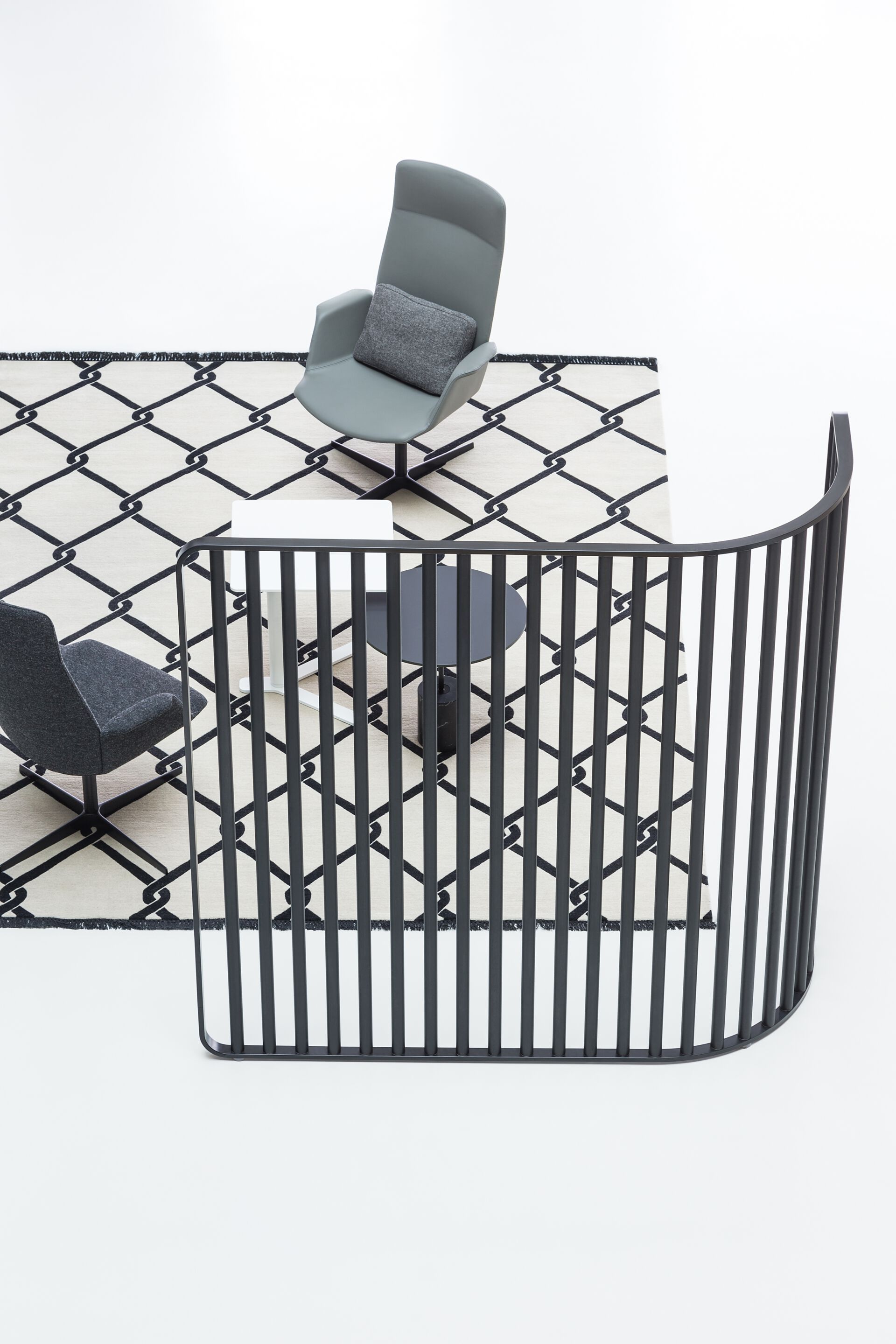 4 спицы подлокотник ткань операционный офис стул Lapalma один ARCH-00030729 - Вид №12