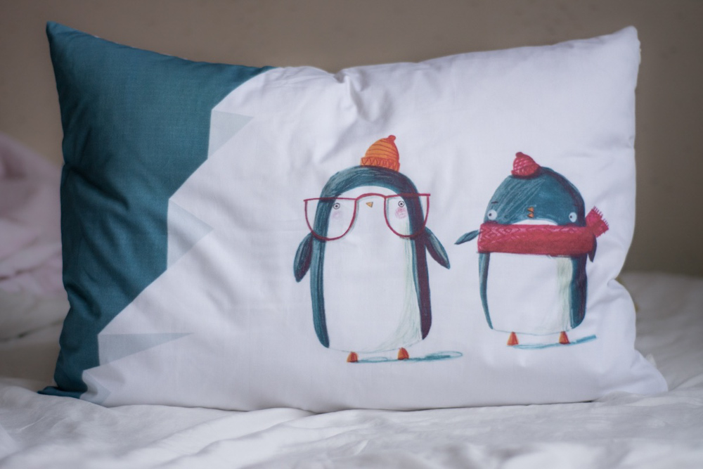 Комплект детского постельного белья "Пингвины" VAMVIGVAM  282106 Белый;синий Santreyd  - Вид №1