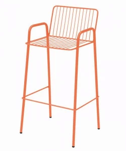 iSimar Садовый стул из стали со спинкой Niza 7199 / 9139