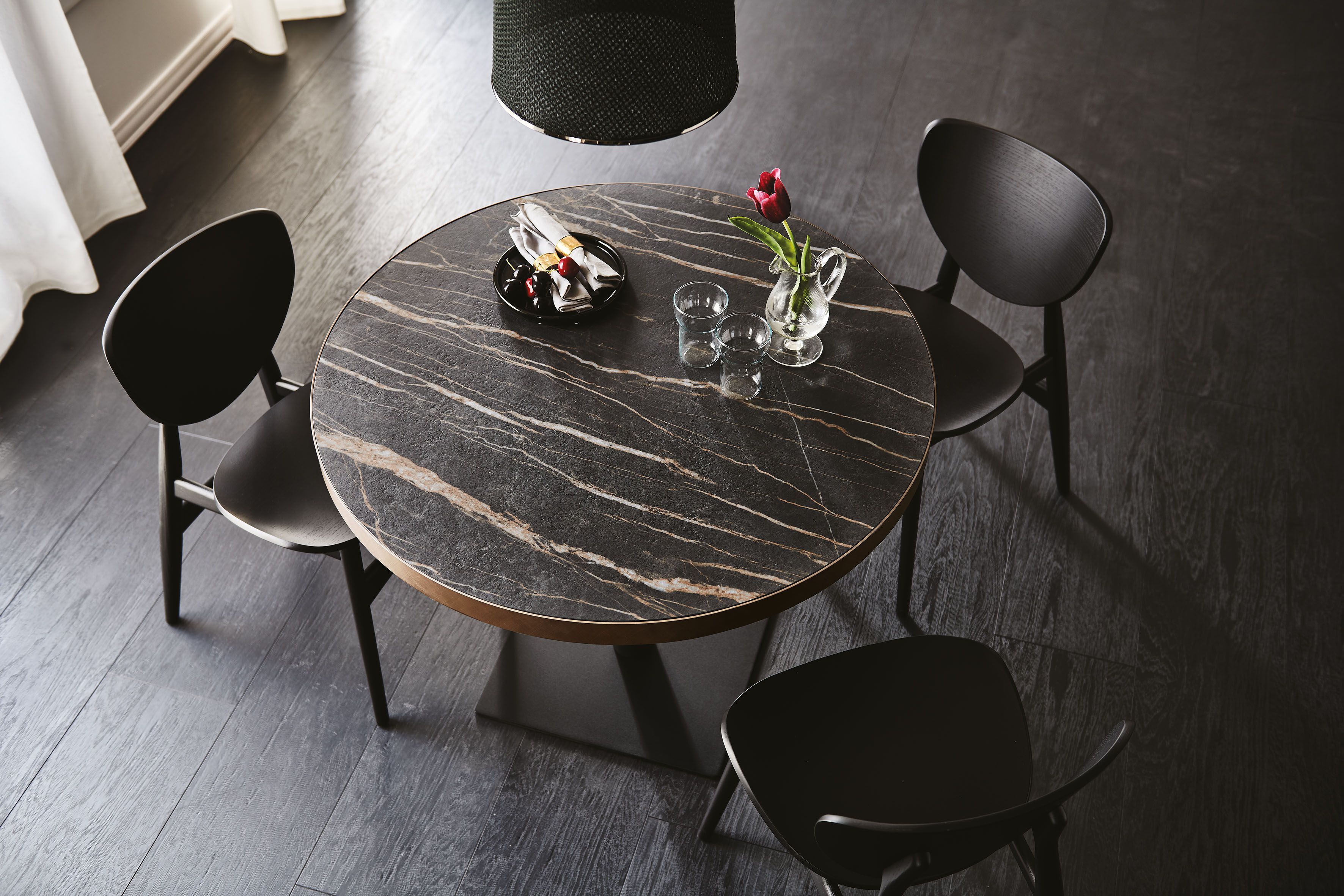 Круглый керамический стол и стальная основа Cattelan italia RIBOT KERAMIK BISTROT ARCH-00086116 - Вид №4