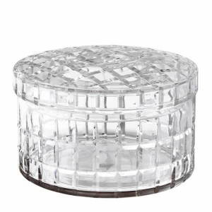 Ваза с крышкой стеклянная 21х13 см прозрачная Box Rocabar EICHHOLTZ ДИЗАЙНЕРСКИЕ 00-3883334 Прозрачный