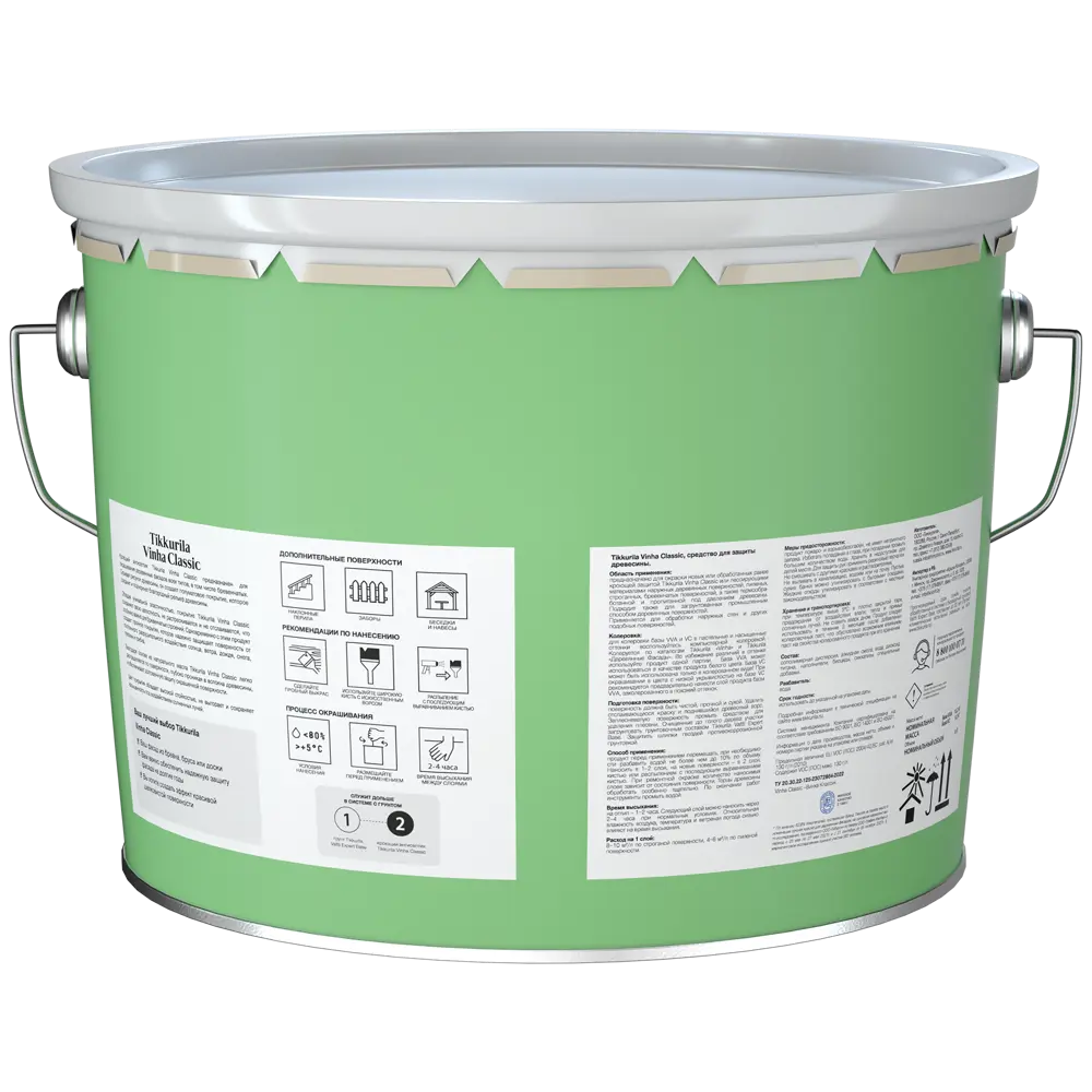 Tikkurila Vinha Classic - прозрачный антисептик для дерева с колеровкой 89350888 STLM-1407162 - Вид №1