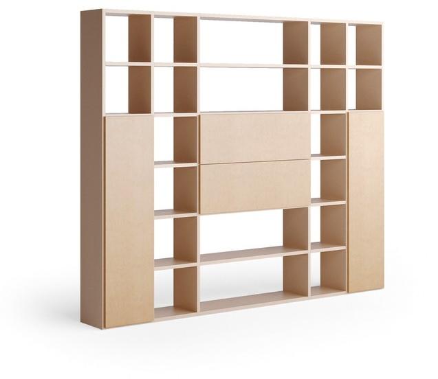 Caroti Офисный деревянный шкаф высокий отдельно стоящий Concept 305 rubik - Вид №3