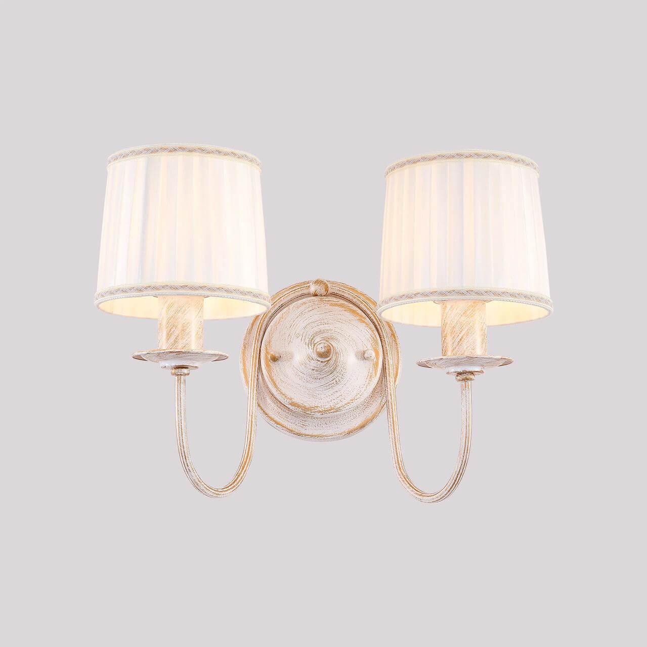 Бра металлическое с абажуром на 2 лампы белое "Дижон" CL429321 CITILUX ДИЖОН 00-3931102 Белый  - Вид №1