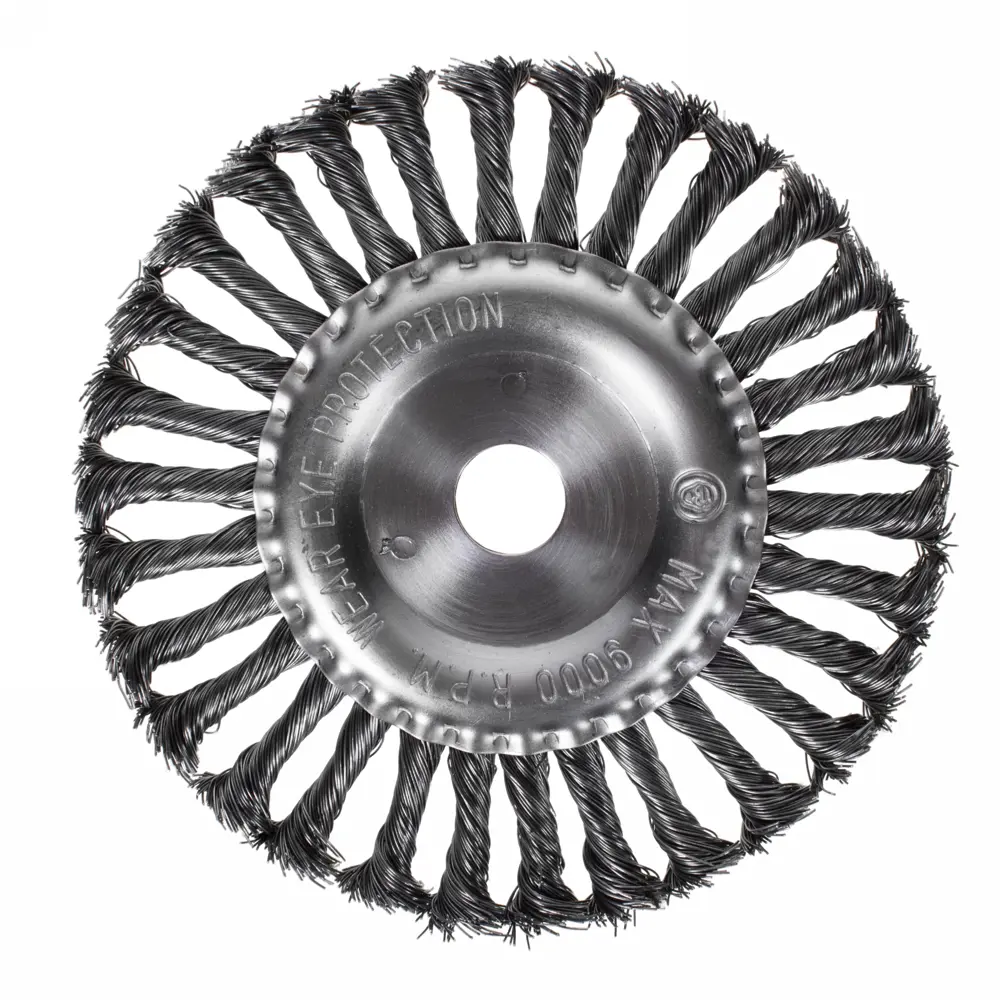 Щетка для УШМ плоская из крученой проволоки Matrix 74636 175 мм STLM-2001418 - Вид №1