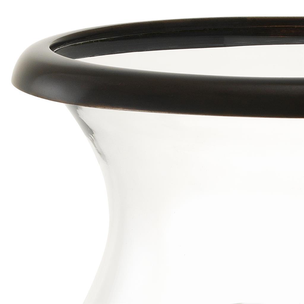 Подсвечник металлический черный Datcha от Eichholtz EICHHOLTZ EICHHOLTZ 060401 Прозрачный;черный  - Вид №2