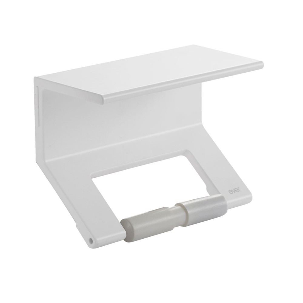 EVLI100EVER Life Design Держатель туалетной бумаги с полкой - Lissom Lissom Непрозрачный белый - Вид №4