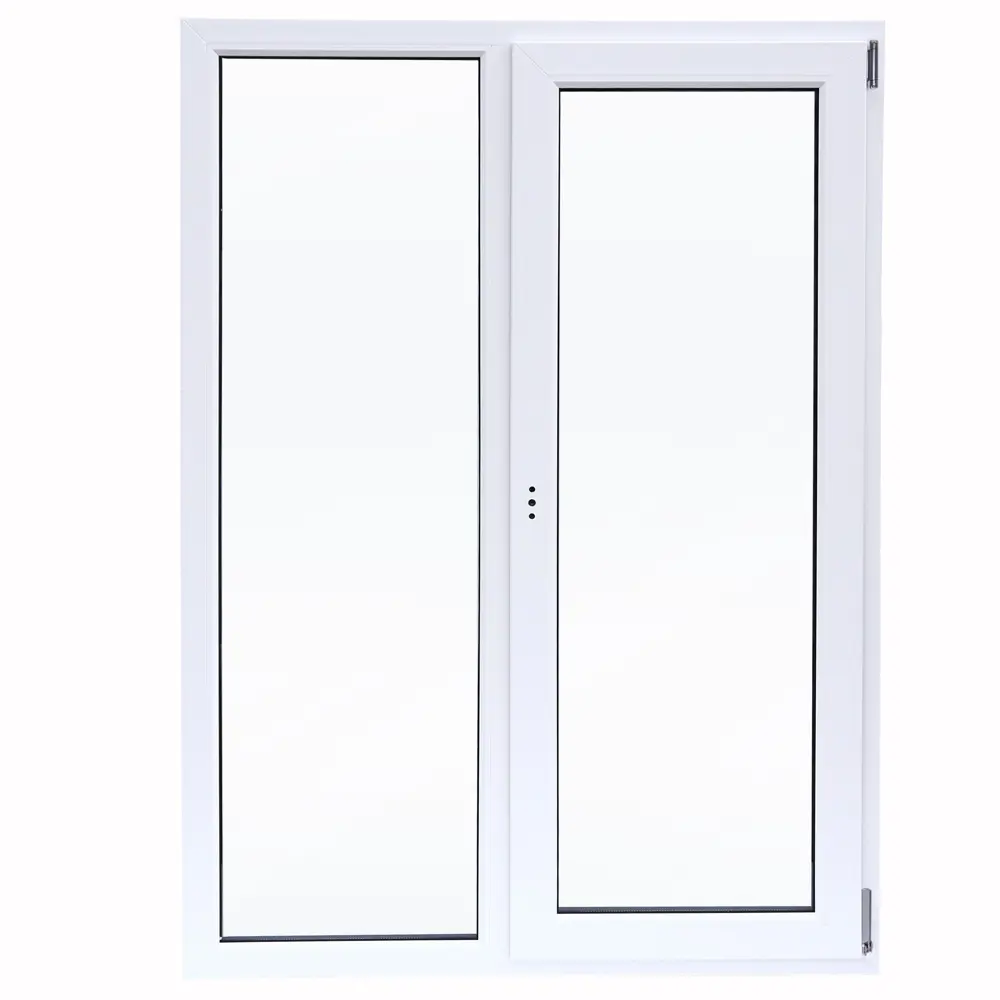 Окно пластиковое ПВХ VEKA двустворчатое 1270x1000 мм (ВxШ) однокамерный стеклопакет белый/темный дуб STLM-2158512 - Вид №1