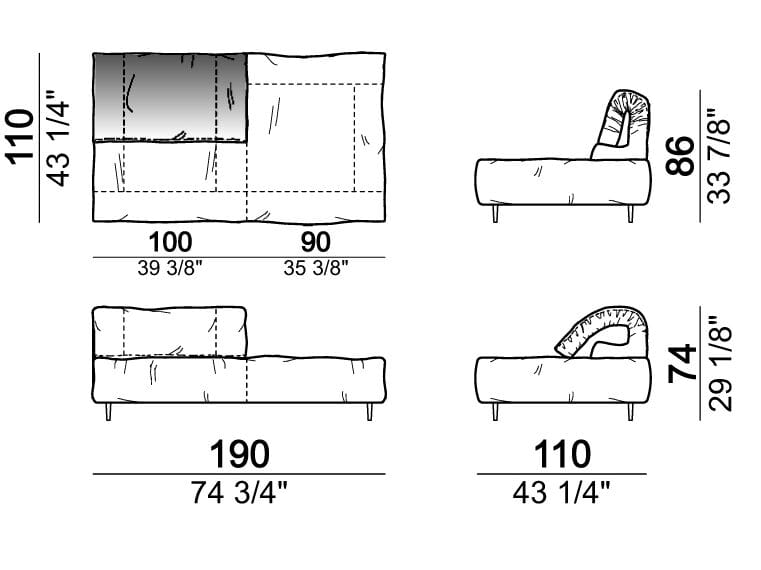 Секционный кожаный диван Arketipo CRAZY DIAMOND ARCH-00133462 - Вид №13
