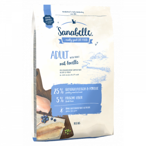 ПР0000513 Корм для кошек Adult с форелью сух. 400г SANABELLE