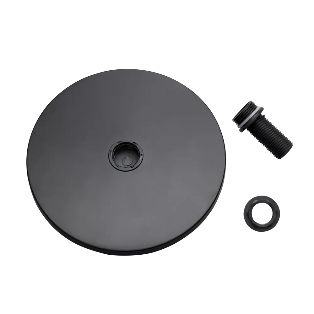 Лейка для верхнего душа KONSENSA Бруклин круглая цвет черный STLM-2065258 - Вид №2