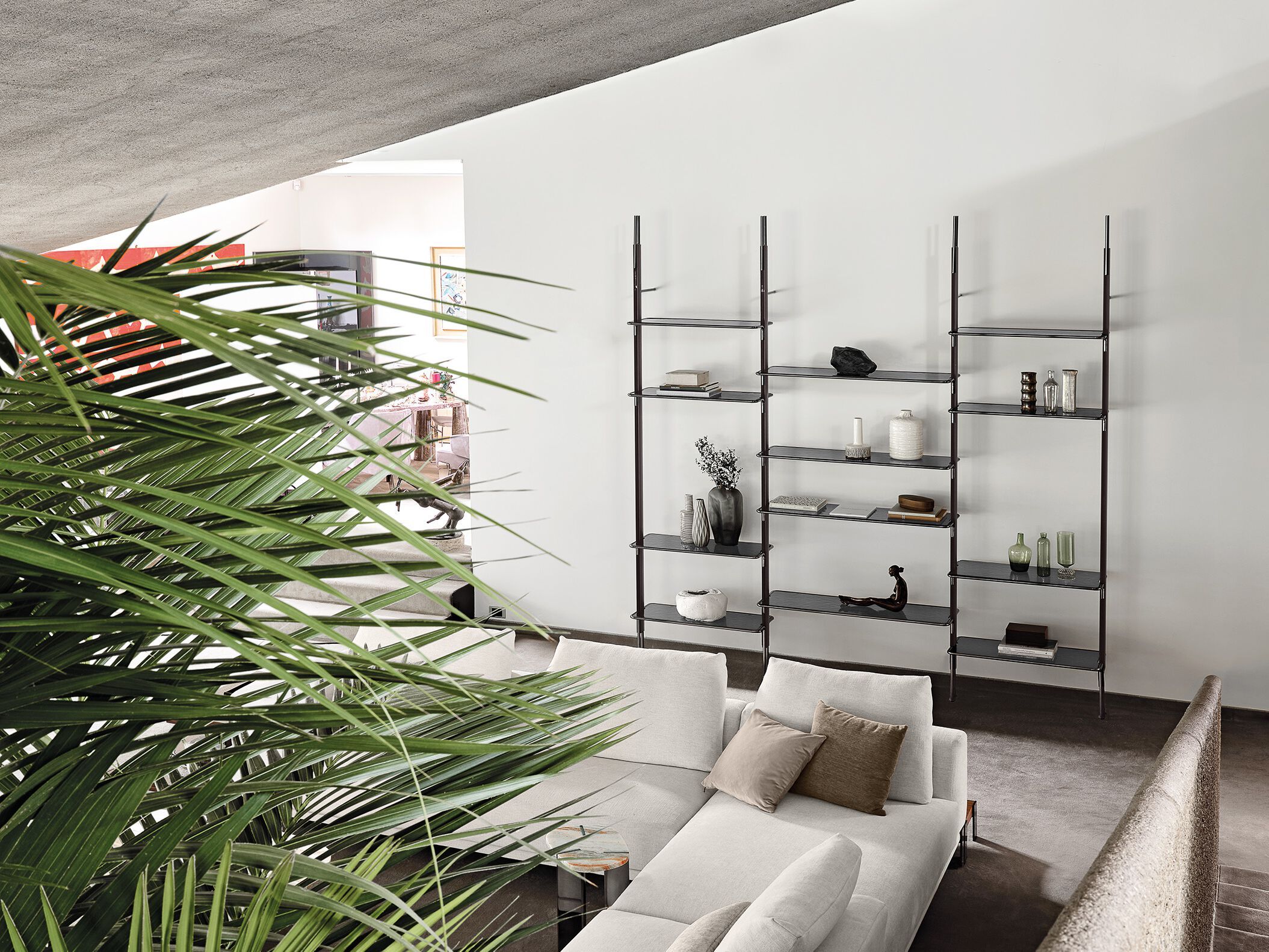 Книжный шкаф из стекла и металла Arketipo ROXANNE ARCH-00090993 - Вид №3