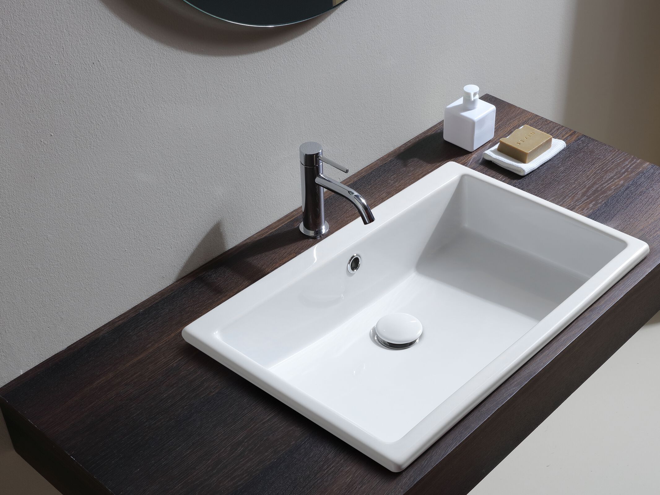 Керамическая прямоугольная встраиваемая раковина Olympia Ceramica DRESS ARCH-00011842 - Вид №1