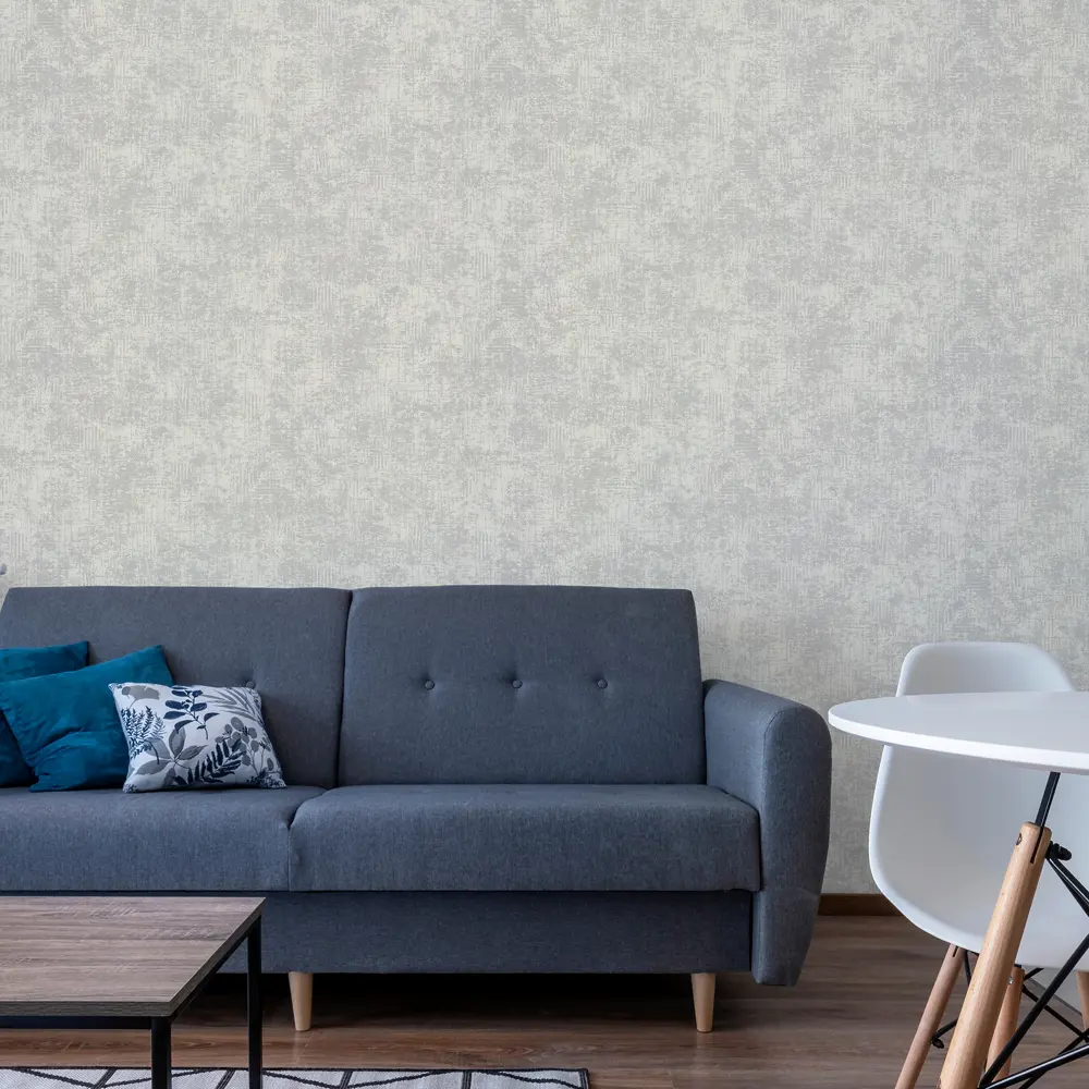 WALL DECOR Гранж: серые флизелиновые обои для стильного интерьера 85310360 STLM-0061193 - Вид №2