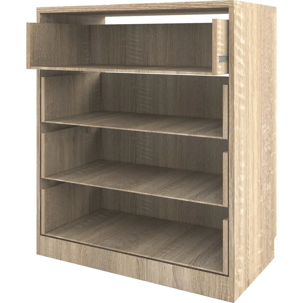 Каркас комода 99x80x44.3 см 4 ящика ЛДСП цвет дуб сонома 18592745 STLM-2095556 Santreyd 
