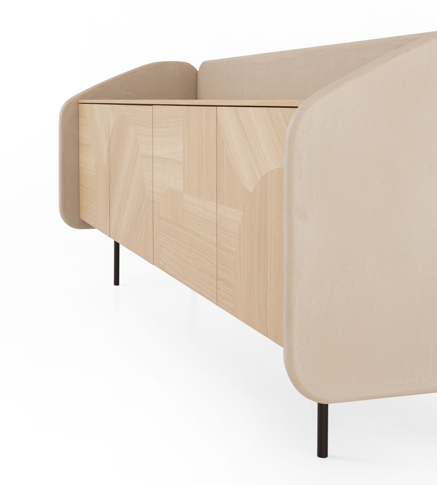 Шкаф из дуба с распашными дверями Morica Design INTARSIO ARCH-00037289 - Вид №5