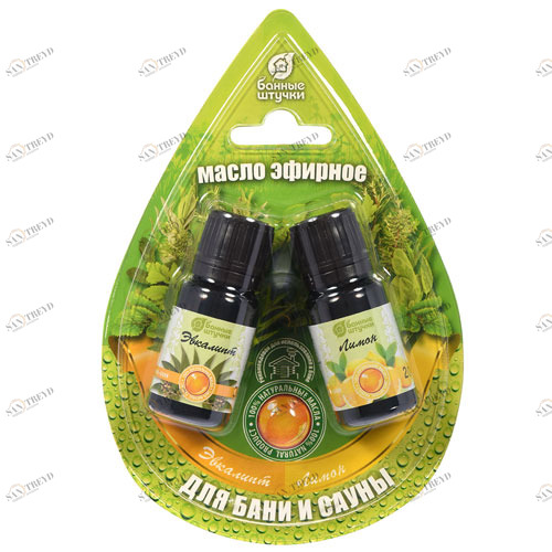 Банные штучки Набор масел из 2-х флаконов (Лимон+эвкалипт) 5277