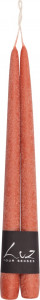 10602848 Luz your senses Набор свечей Luz your senses "Рустик" 30см, 2 шт (коралловый) Парафин