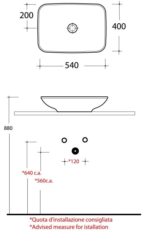 Lil4b54001 Накладная раковина на столешницу  овальная Olympia Ceramica LAVABI D'ARREDO - Вид №2