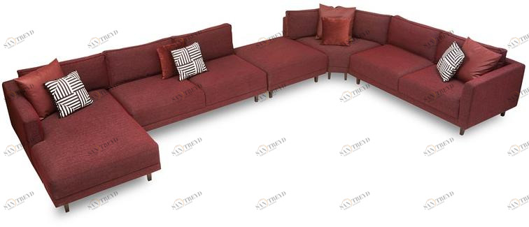 Enza Home Модульный угловой диван из ткани Norte sun-id-1415413