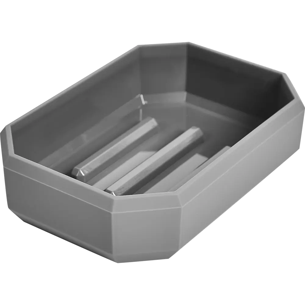 Мыльница Swensa Grid — минимализм в сером исполнении 89350271 STLM-1001099