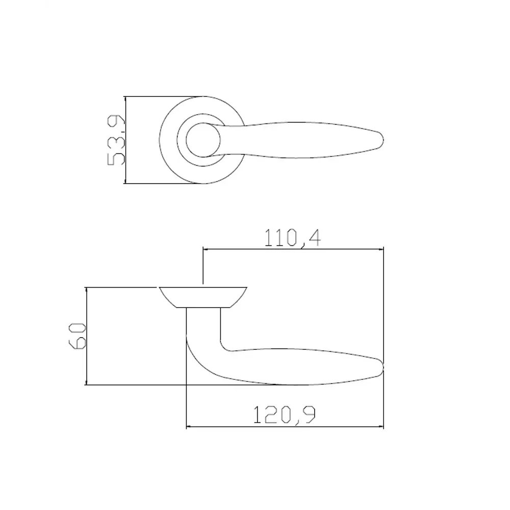 Дверные ручки Edson EDS-74B-R1 в глянцевом черном исполнении 85170359 STLM-0059377 - Вид №3