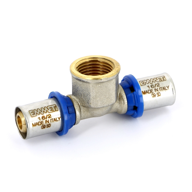 Тройник пресс-В EMMETI 16х1/2"х16 28101400