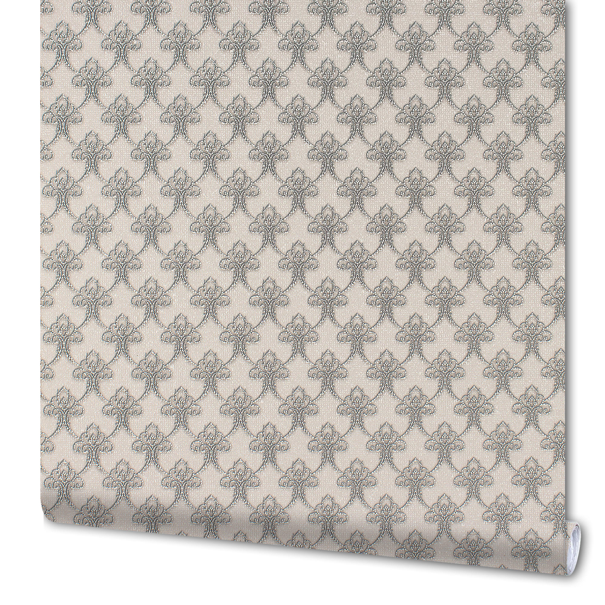 82938308 Обои бумажные Гомельобои серые 0.53 м 9119-21 Жаклин Santreyd