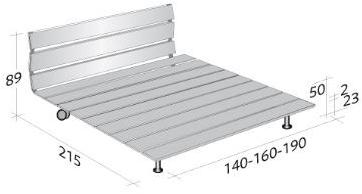 Flou Кровать в восточном стиле на колесиках Tadao sun-id-1467487 - Вид №9