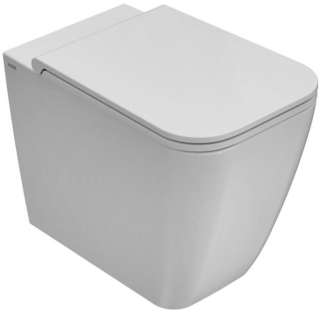 St004/002/001-ss002 Приставной унитаз напольный Белый Ceramica Globo STONE Италия - Вид №1