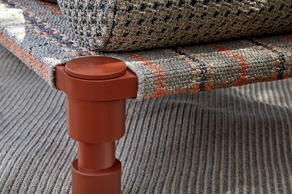 069906 Индийская кровать GL Tartan terracotta Single GAN Garden Layers - Вид №3