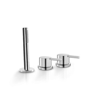 Комплект смесителей для края ванны с душем, смесителем и двухходовым переключателем STY237 linki