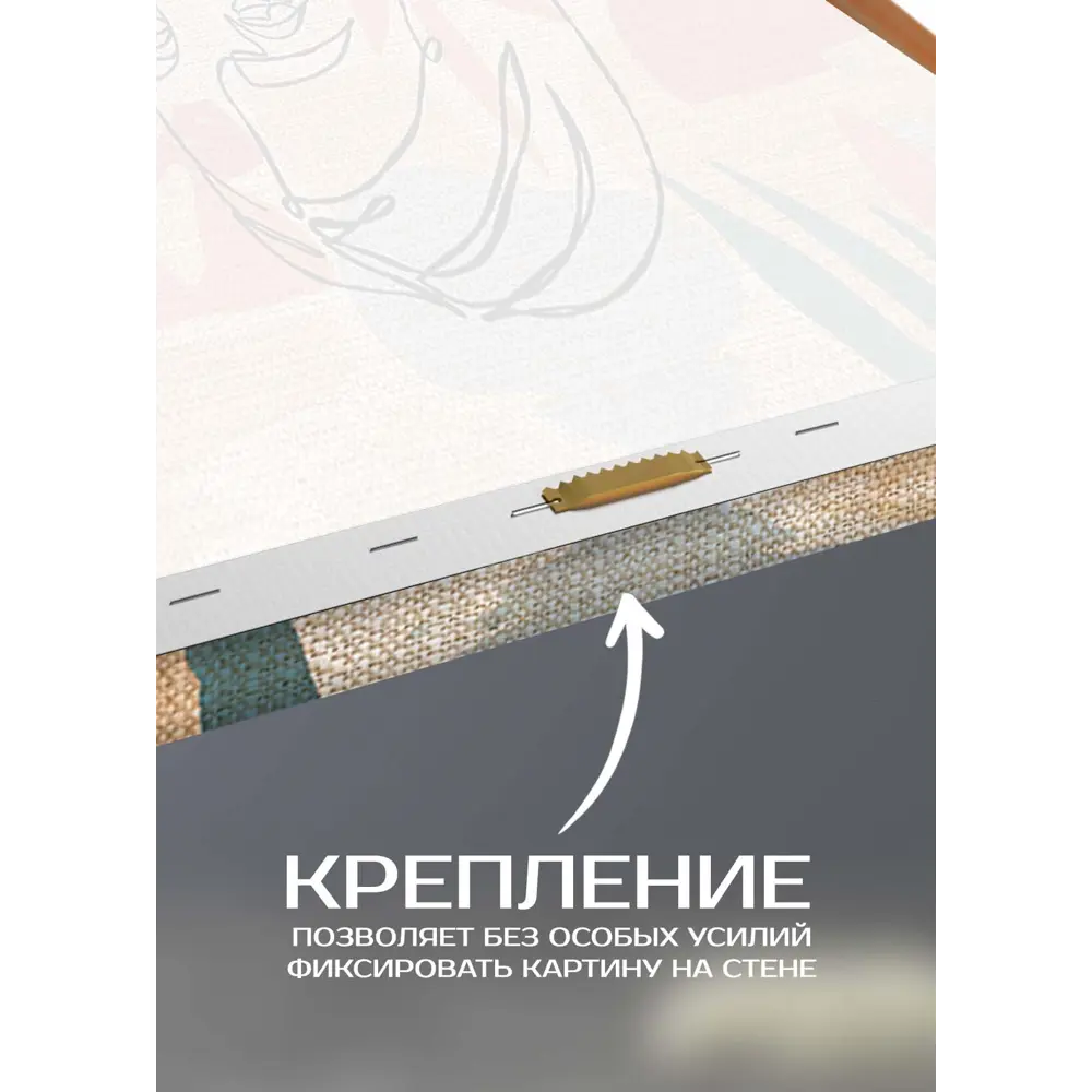 Картина на холсте Девушка минимализм 3 30x30 см FBRUSH STLM-2148758 - Вид №3