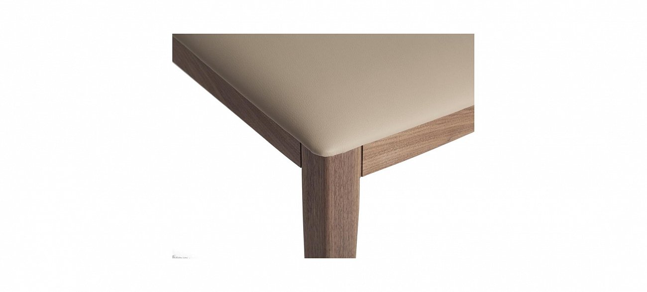 Мягкий стул кожаный Коричневый CPMK109-VISON от Angel Cerda ANGEL CERDA  241830 Бежевый  - Вид №4