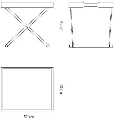 ManifestoDesign Прямоугольный журнальный столик с подносом Andrea sun-id-1383306 - Вид №6