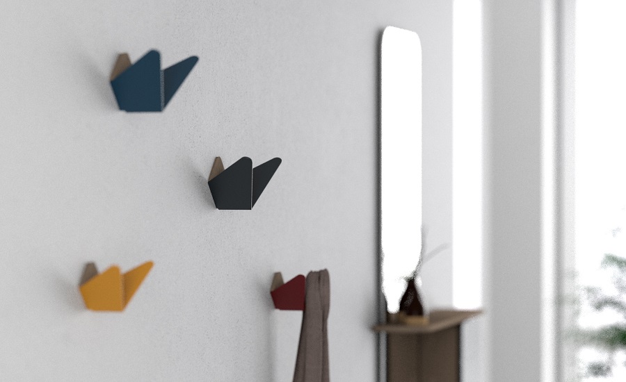 Крючок Butterflies маленький, зеленый UMAGE 5262 - Вид №1