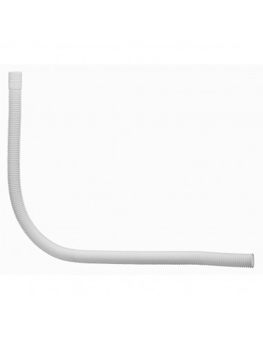 040700 001 00  Гибкая трубка для перелива ванны, внутреннее Д. 29 мм, Л. 565 мм, белый полипропилен Valentin Белый  - Вид №1