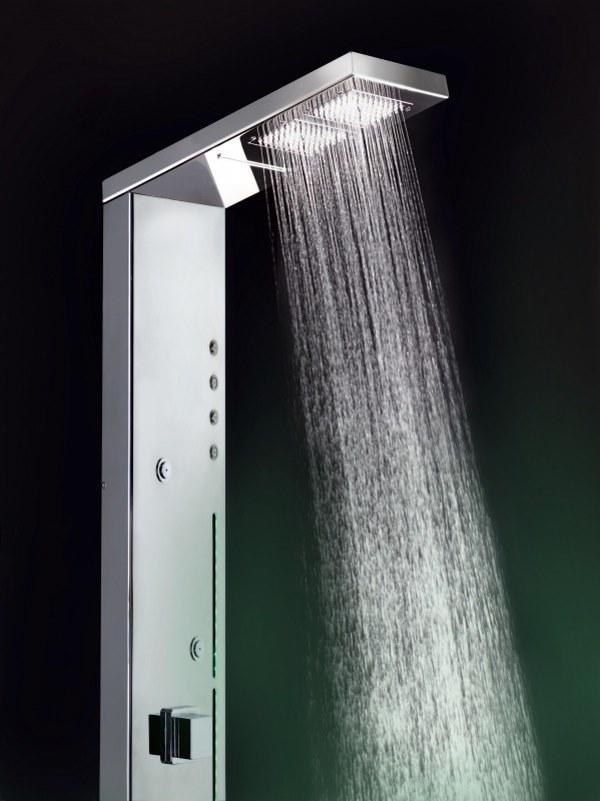 Ama Luxury Shower Настенная душевая стойка из нержавеющей стали с хромотерапией  Cu6500l  - Вид №2