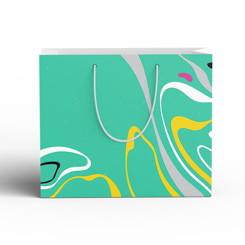 86578772 Пакет подарочный 20x15 см цвет бирюзовый STLM-0070209 СИМФОНИЯ 