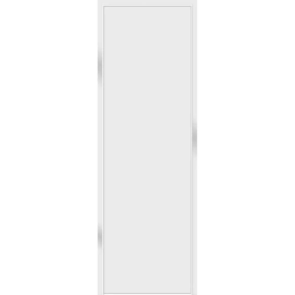 Дверь межкомнатная глухая Invisible 60x220 см цвет белый с замком обратное открытие 89433736 STLM-2164284 VELLDORIS  - Вид №5