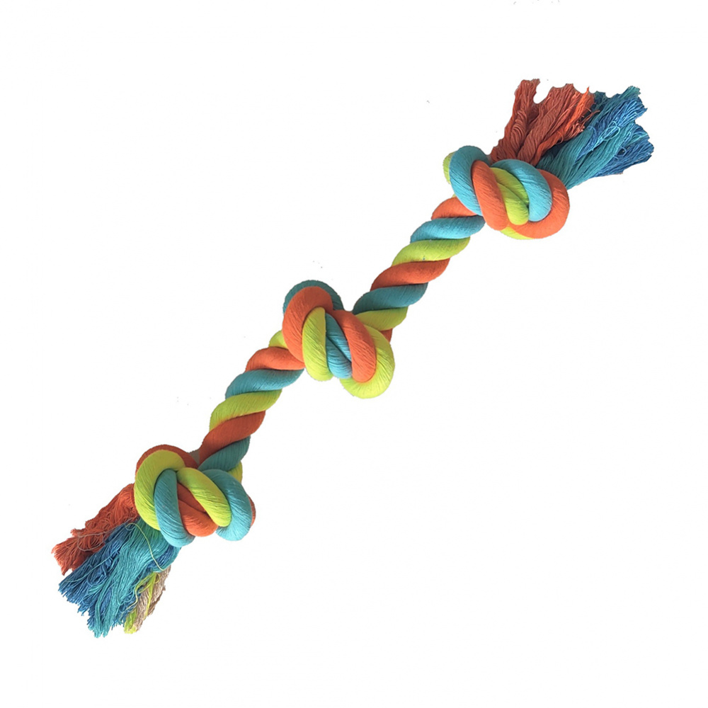 ПР0015235 Игрушка для собак Канат с узлом 18" в ассортименте CHOMPER 