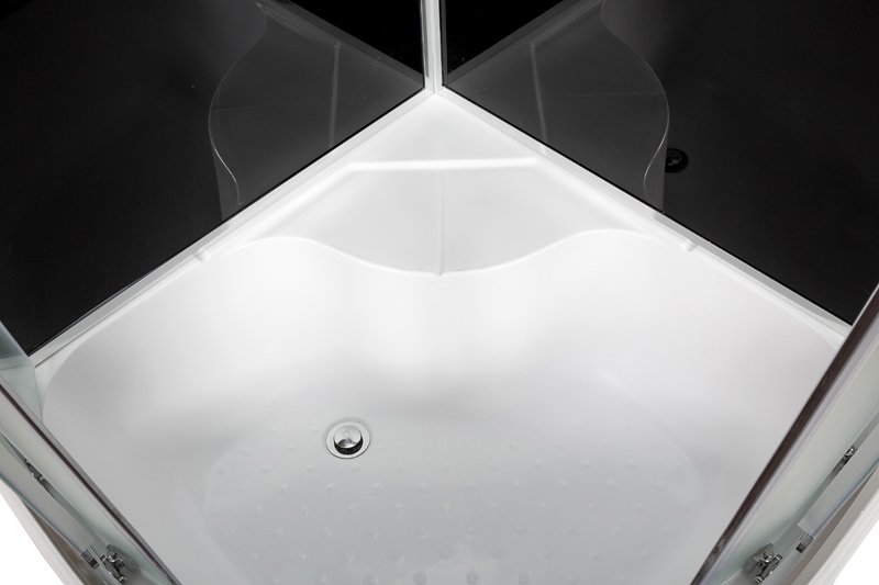 ЕМ1511 L N (без крыши) Душевая кабина DETO Серия EM B90S+ эл. BLACK - Вид №13