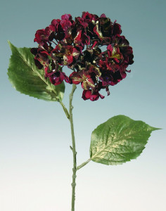 1869 439 a3 Гортензия искусственный цветок, 79 см, красно-золотой H-andreas