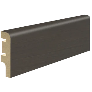 Плинтус 2100x70x16 мм ПВХ ламинация цвет черное дерево 83506013 STLM-2142100