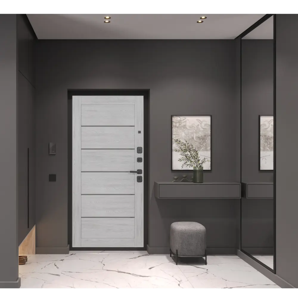 Дверь входная металлическая Луна 88x205 см правая нордик грей PORTIKA STLM-2144652 - Вид №11