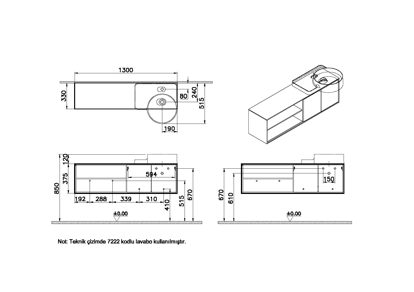 62424 Раковина Vitraglobal Voyage - Вид №1