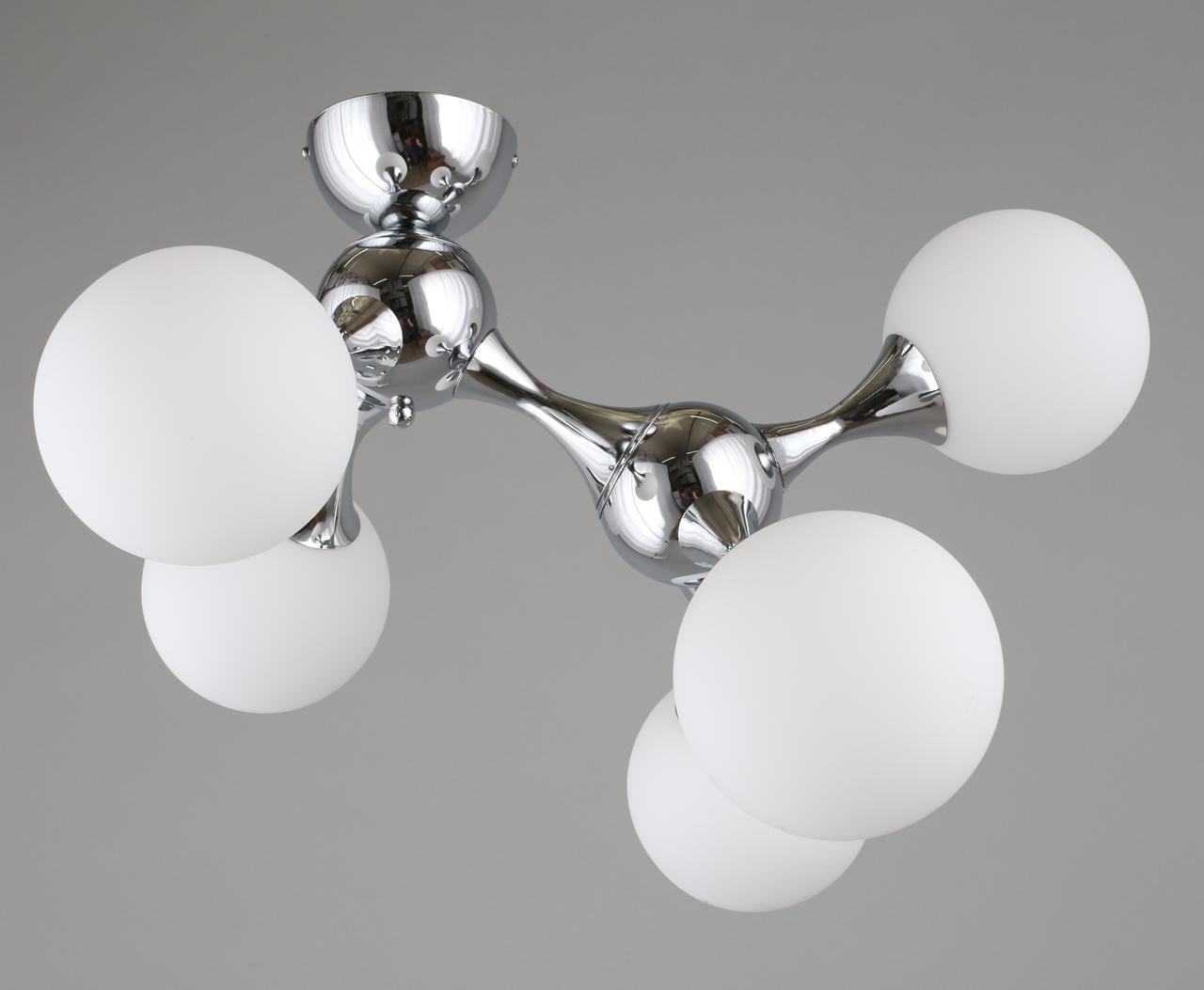 Потолочная люстра Omnilux Ronta OML-93107-05 OMNILUX RONTA 328320 Белый;хром  - Вид №1